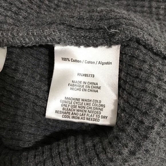 O’Neill Crop Waffle Knit Hoodie Oversized in Charcoal Gray Size Small - Picture 5 of 7